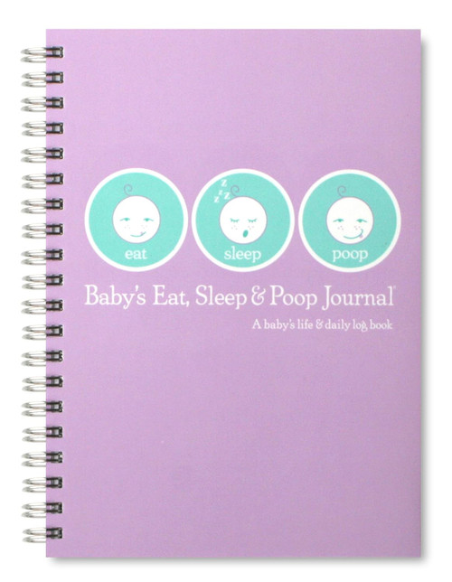 Baby's Eat Sleep and Poop Journal Log Book Lavender