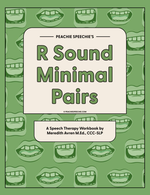 R Sound Minimal Pairs: Speech Therapy Workbook