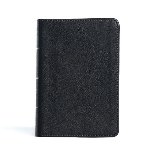 CSB Compact Reference Bible Black LeatherTouch Red Letter