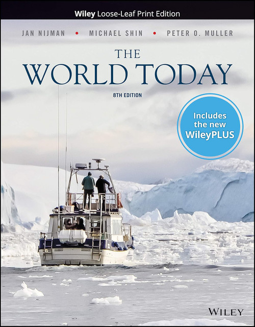 The World Today: Concepts and Regions in Geography 8e WileyPLUS Card