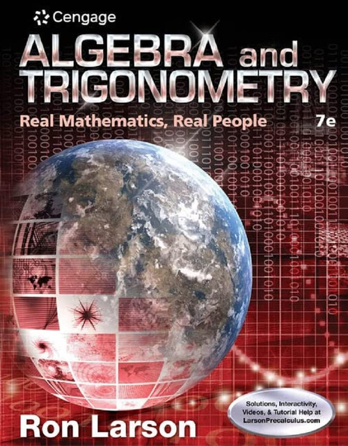 Algebra and Trigonometry: Real Mathematics Real People