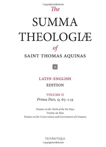 The Summa Theologiae Of St. Thomas Aquinas: Latin-English Edition