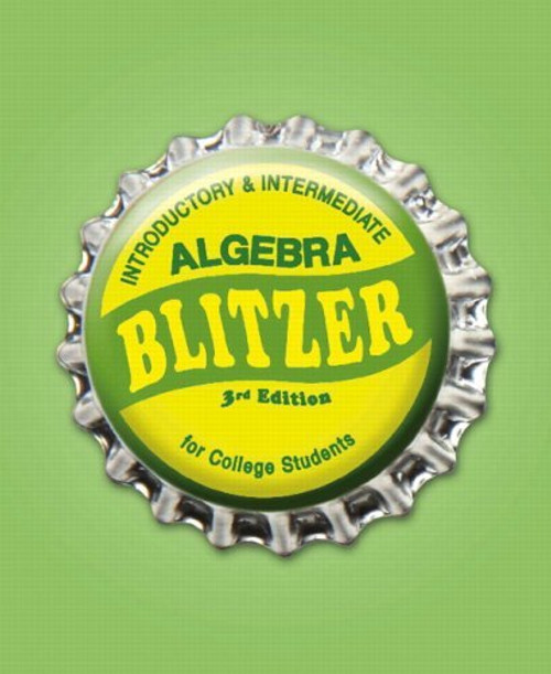 Introductory And Intermediate Algebra For College Students