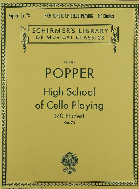 High School of Cello Playing Op73 40 Etudes