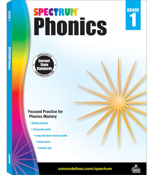 Spectrum Grade 1 Phonics Workbook Ages 6 to 7 Phonics Workbook Grade