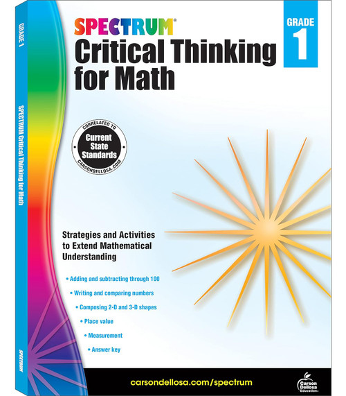Spectrum Grade 1 Critical Thinking Math Workbooks Ages 6 to 7 1st