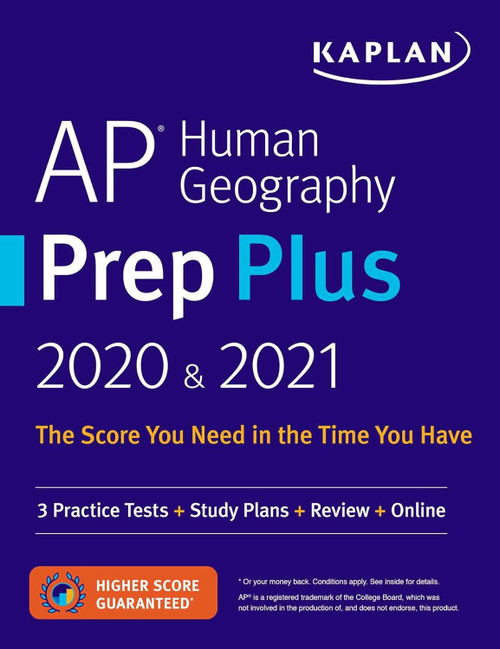 AP Human Geography Prep Plus 2020 & 2021: 3 Practice Tests