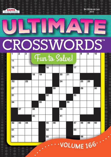 Ultimate Crosswords Puzzle Book-Volume 166