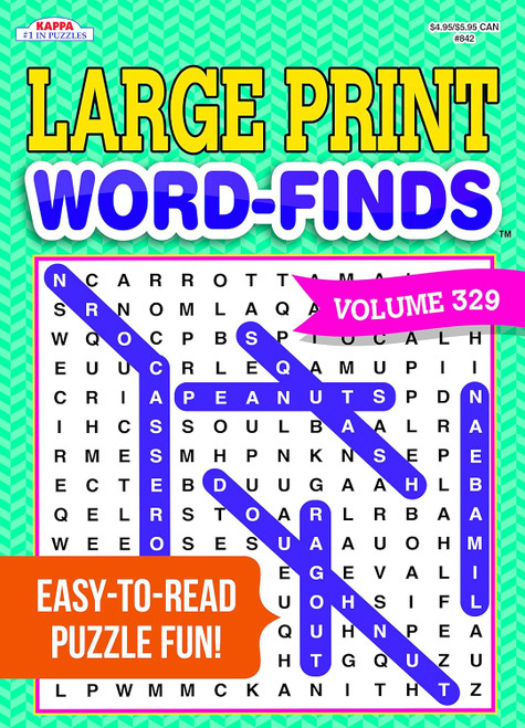 Large Print Word-Finds Puzzle Book-Word Search Volume 329