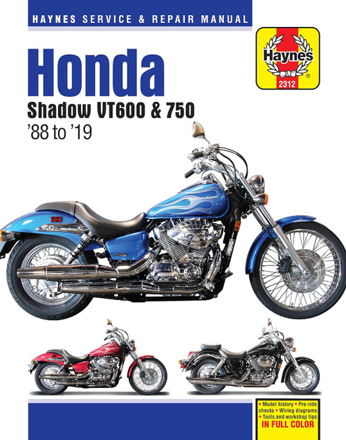 Honda Shadow VT600 & 750 (88 - 19) Haynes Repair Manual