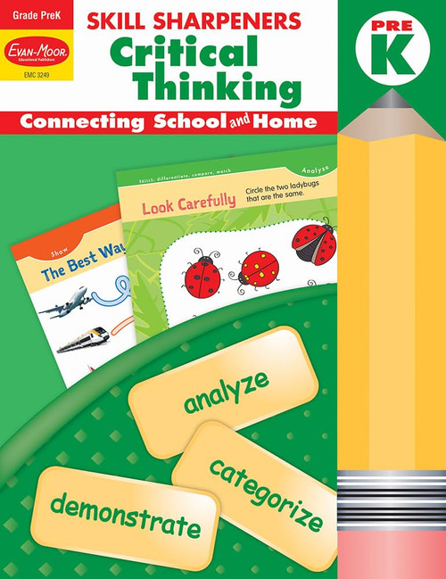 Evan-Moor Skill Sharpeners Critical Thinking PreK Workbook Problem
