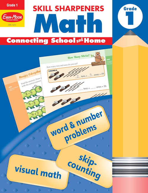 Evan-Moor Skill Sharpeners Math Workbook Grade 1 Edition Subtraction