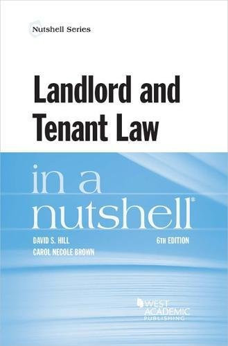 Landlord and Tenant Law in a Nutshell (Nutshells)
