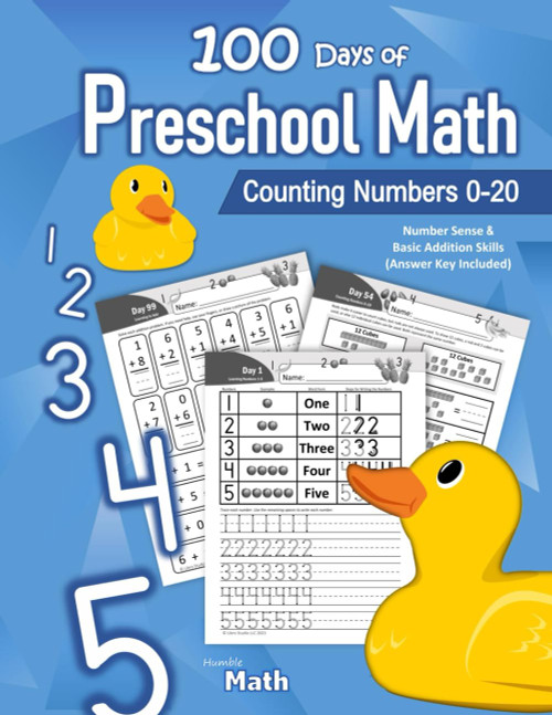 100 Days of Preschool Math: Counting Numbers 0-20