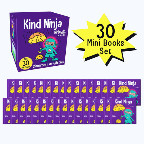 Kind Ninja Mini Books Classroom or Party Gift Set