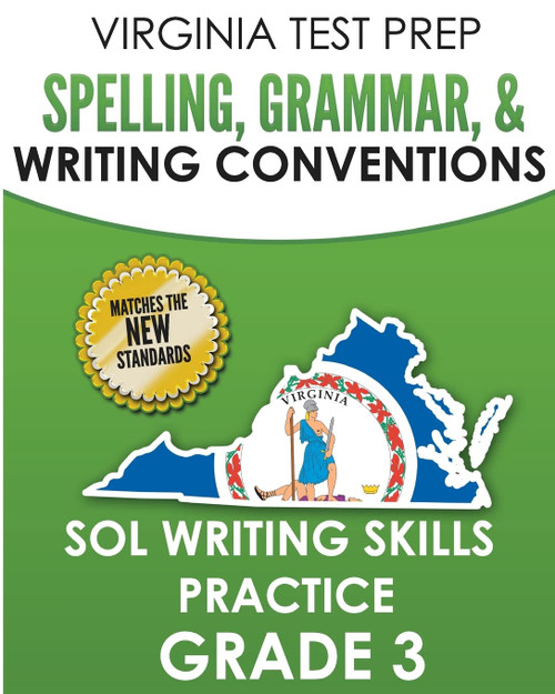 Virginia Test Prep Spelling Grammar & Writing Conventions Grade 3: