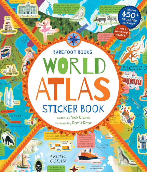 Barefoot Books World Atlas Sticker Book (Barefoot Sticker Books)