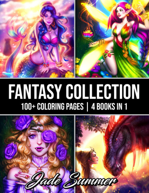 Fantasy Collection: An Adult Coloring Book with 100+ Incredible