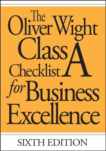 Oliver Wight Class A Checklist For Business Excellence