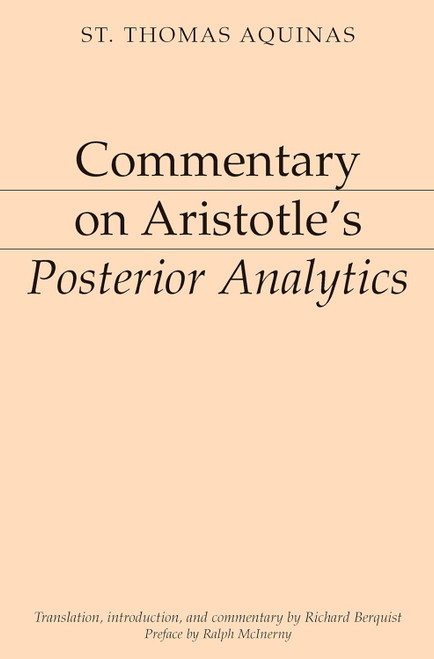 Commentary on Aristotle's Posterior Analytics
