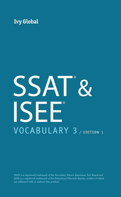 SSAT & ISEE Vocabulary 3 Pocketbook (Ivy Global ISEE Prep)