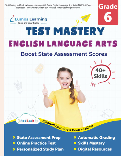 Test Mastery tedBook by Lumos Learning - 6th Grade English Language