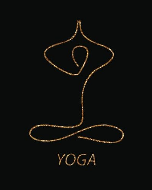 yoga: Yoga Lined Notebook Journal Daily Planner Diary 8"x 10"