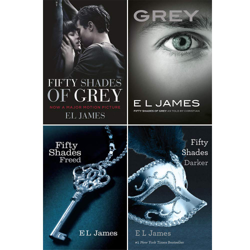 E L James Fifty Shades of Grey Series 4 Books Collection -