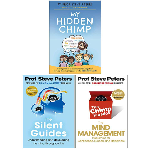 Chimp Paradox 3 Books Collection set By Prof Steve Peters