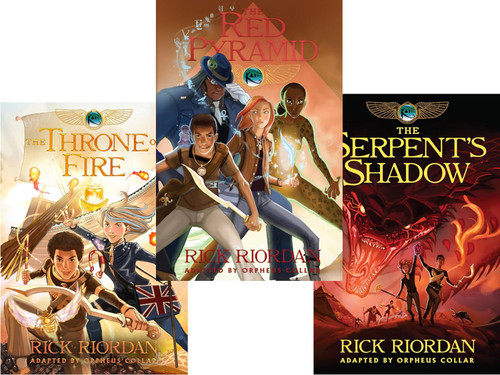 Kane Chronicles Graphic Novels 3 Books Collection Set By Rick Riordan