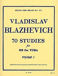 70 Studies for BB Flat Tuba Vol. 1 (Music For Brass No. 273)