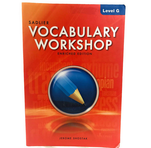 Vocabulary Workshop Enriched Edition Level G