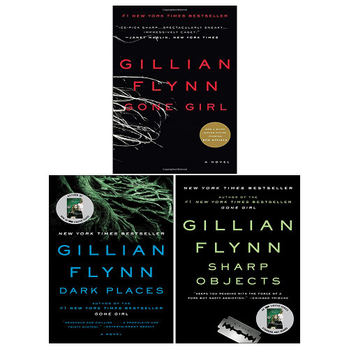 Gillian Flynn Set of Three Novels- Gone Girl Dark Places Sharp Objects