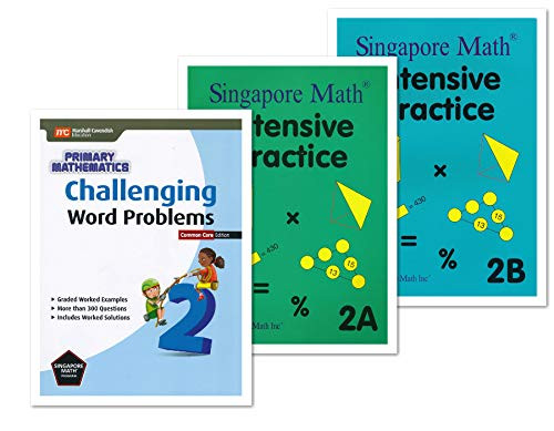 Singapore Math 3 Books Set for Grade 2 - Singapore Math Intensive
