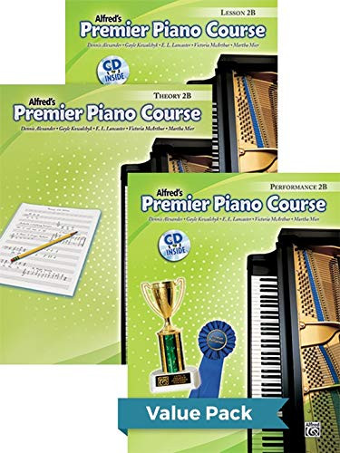 NEW Alfred's Premier Piano Course Lesson 2B Theory 2B Performance 2B