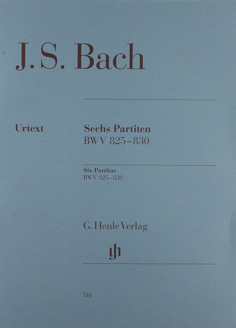 Bach Johann Sebastian - Six Partitas BWV 825-830 for Piano