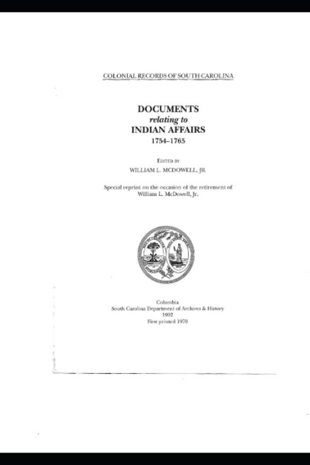 Documents Relating to Indian affairs 1754-1765