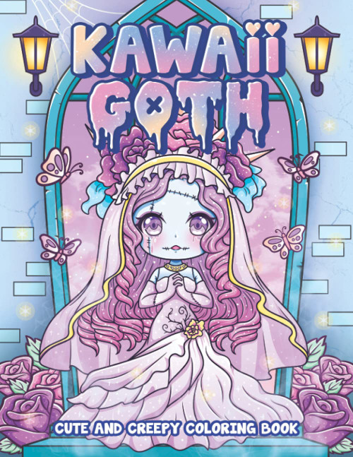 Kawaii Goth Cute and Creepy Coloring Book