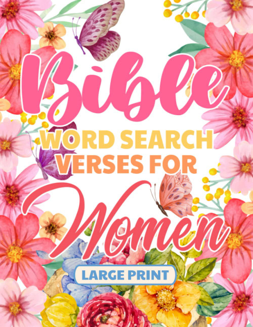 Bible Word Search Large Print Verses for Women