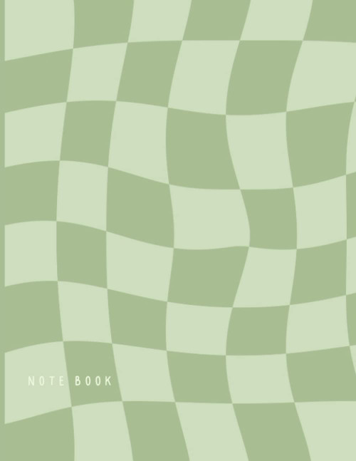 Checkered Notebook: Aesthetic Checkerboard Pattern Blank Lined