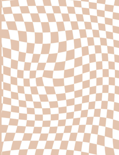 Checkered Notebook: Aesthetic Checkerboard Pattern Blank Lined