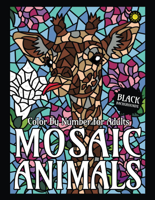 Mosaic Animals Color By Number for Adults