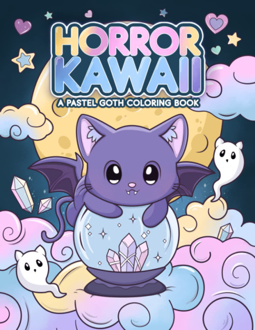 Horror Kawaii: A Pastel Goth Coloring Book: Cute & Creepy Gothic