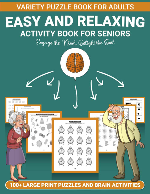 Easy and Relaxing Large Print Activity Book for Seniors