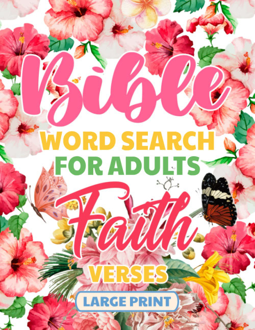 Bible Word Search for Adults Large Print Faith Verses: Puzzle Gift