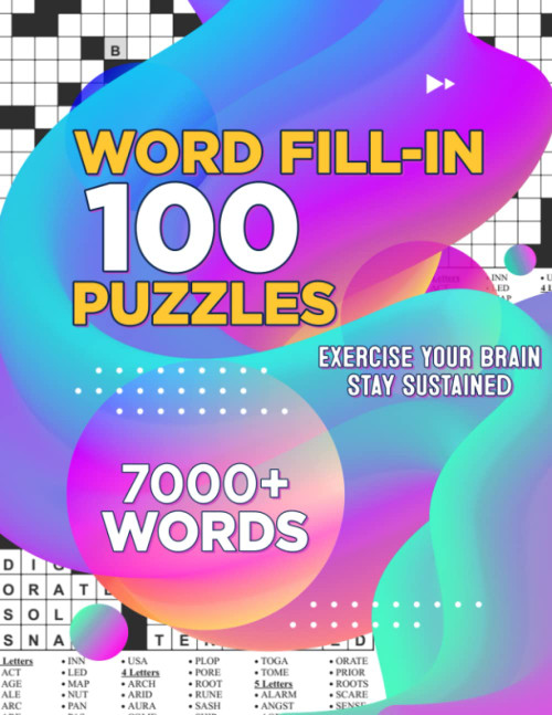 2023 Word Fill In Puzzle Books For Adults