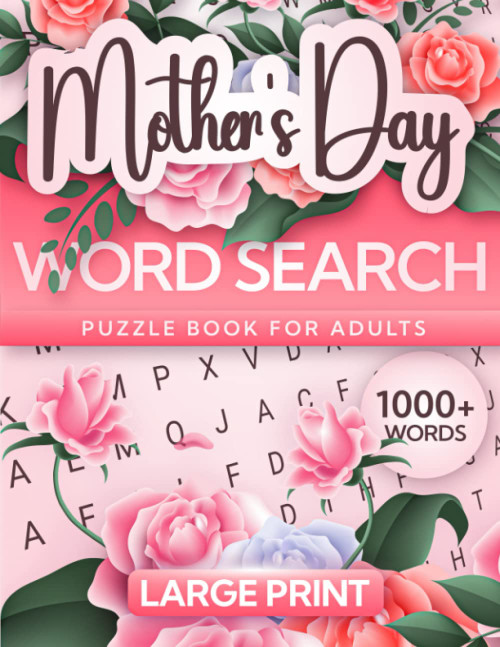 Mother's Day Word Search Large Print Puzzle Book for Adults