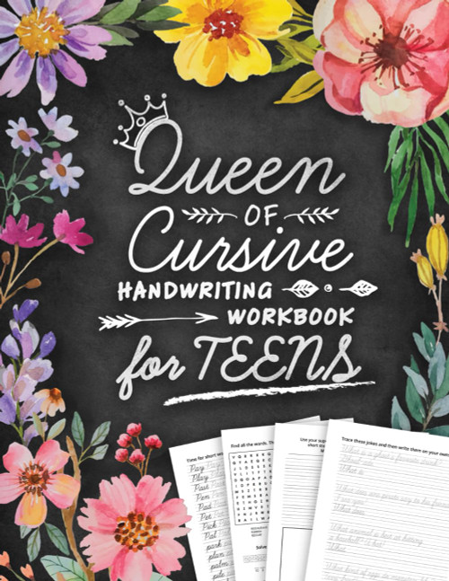 Queen of Cursive Handwriting Workbook for Teens