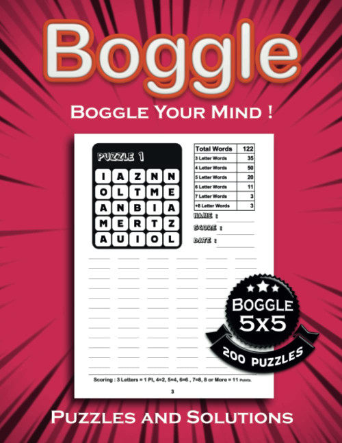Boggle 5x5 Puzzle Book Vol. 1
