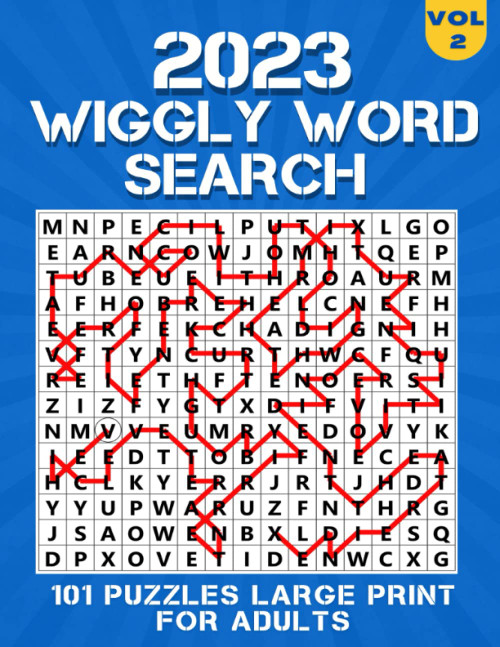 2023 Wiggly Word Search: For Adults 101 Puzzles